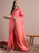 Pink Pink Sungudi Cotton Blend Printed Saree