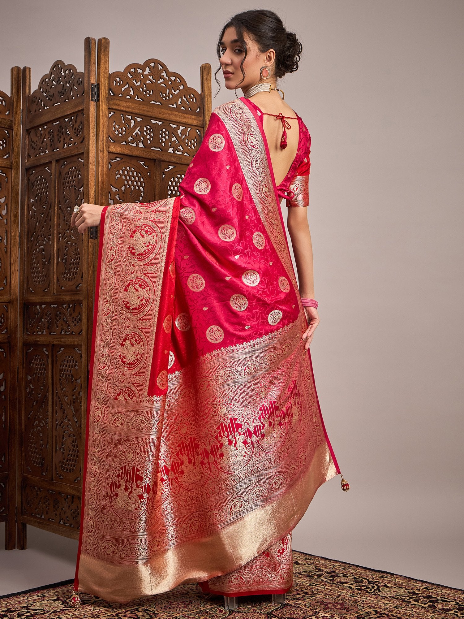 partywear designer saree for festive occasions