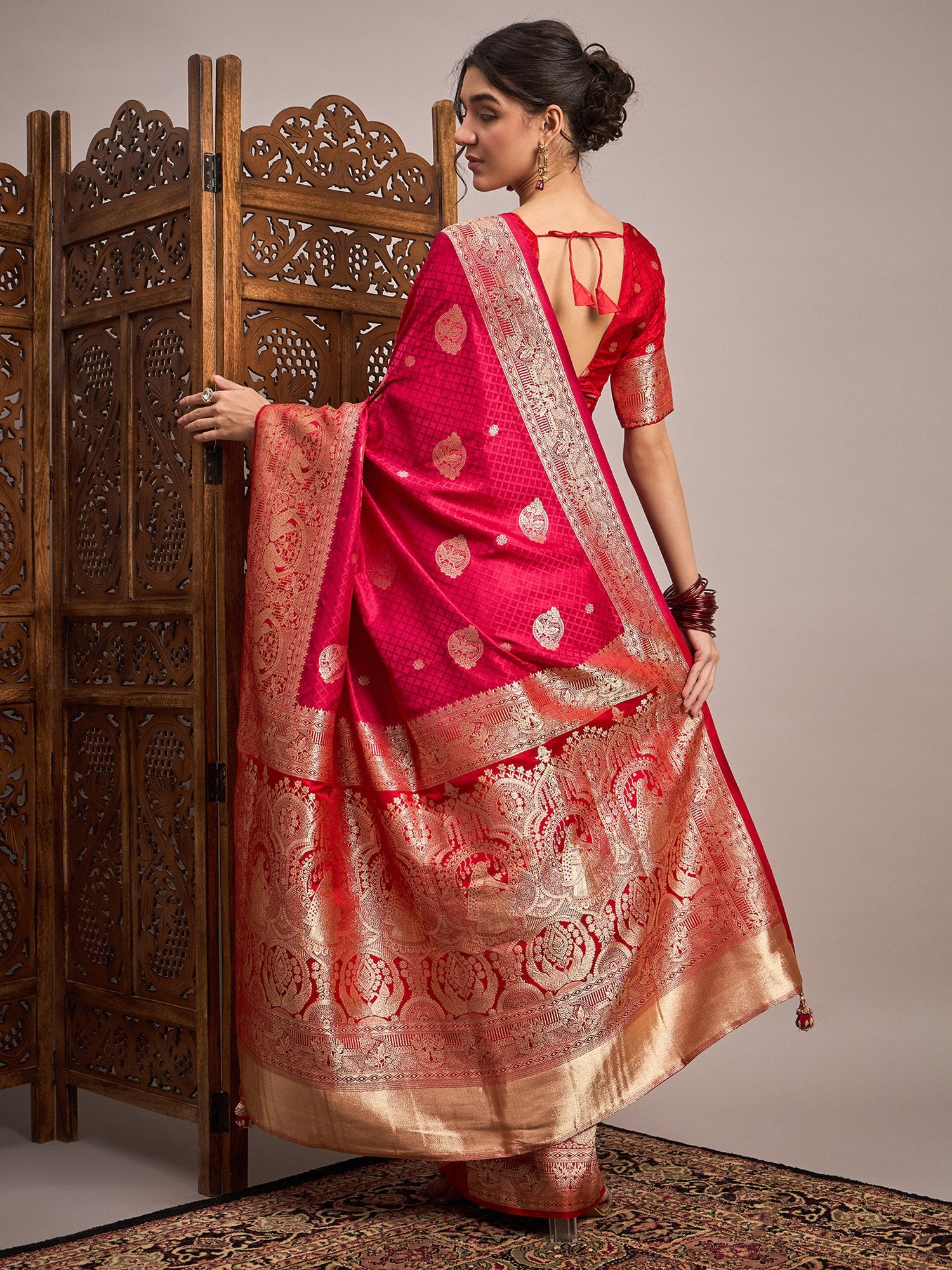 partywear designer saree for festive occasions
