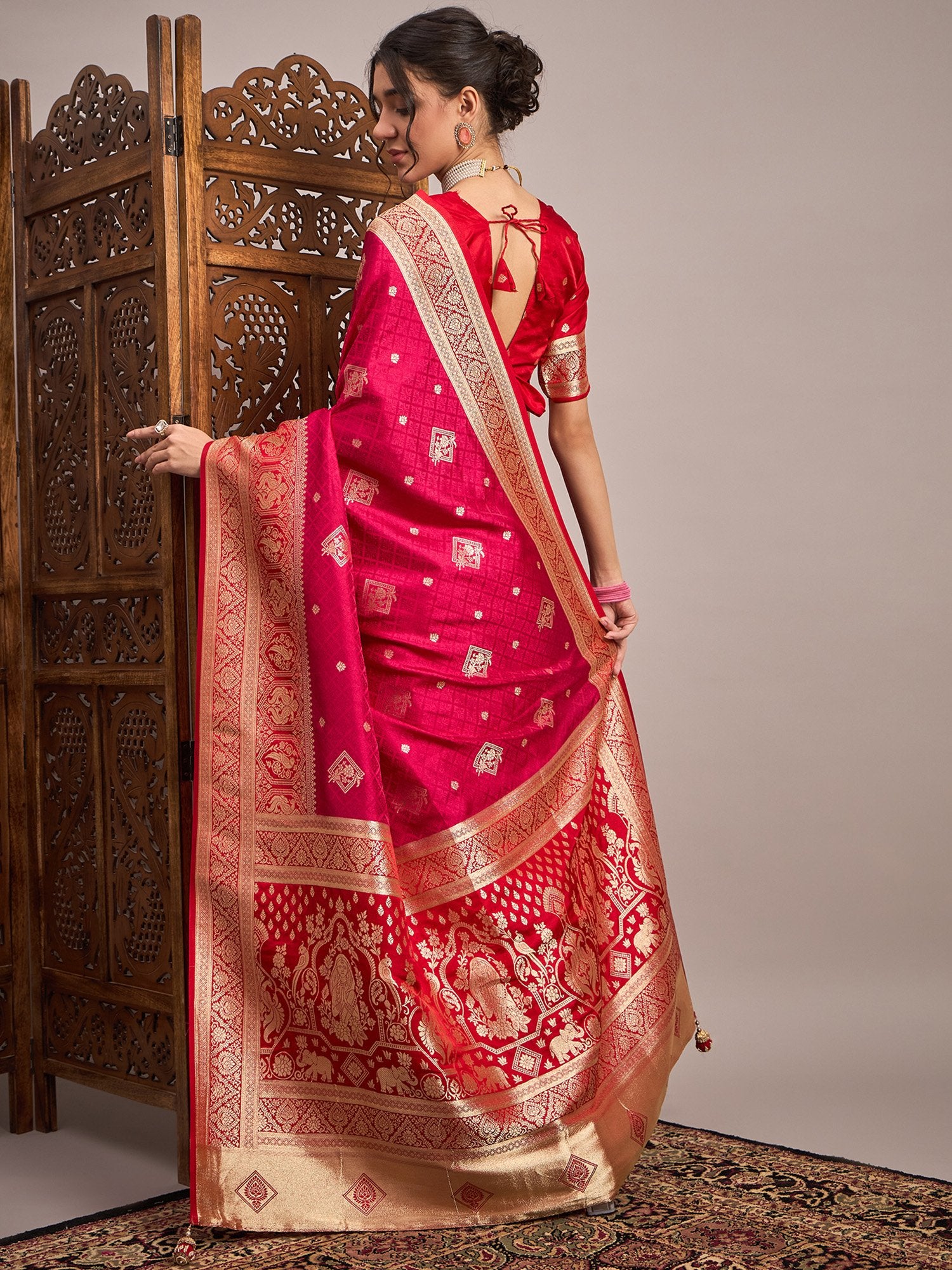 partywear designer saree for festive occasions
