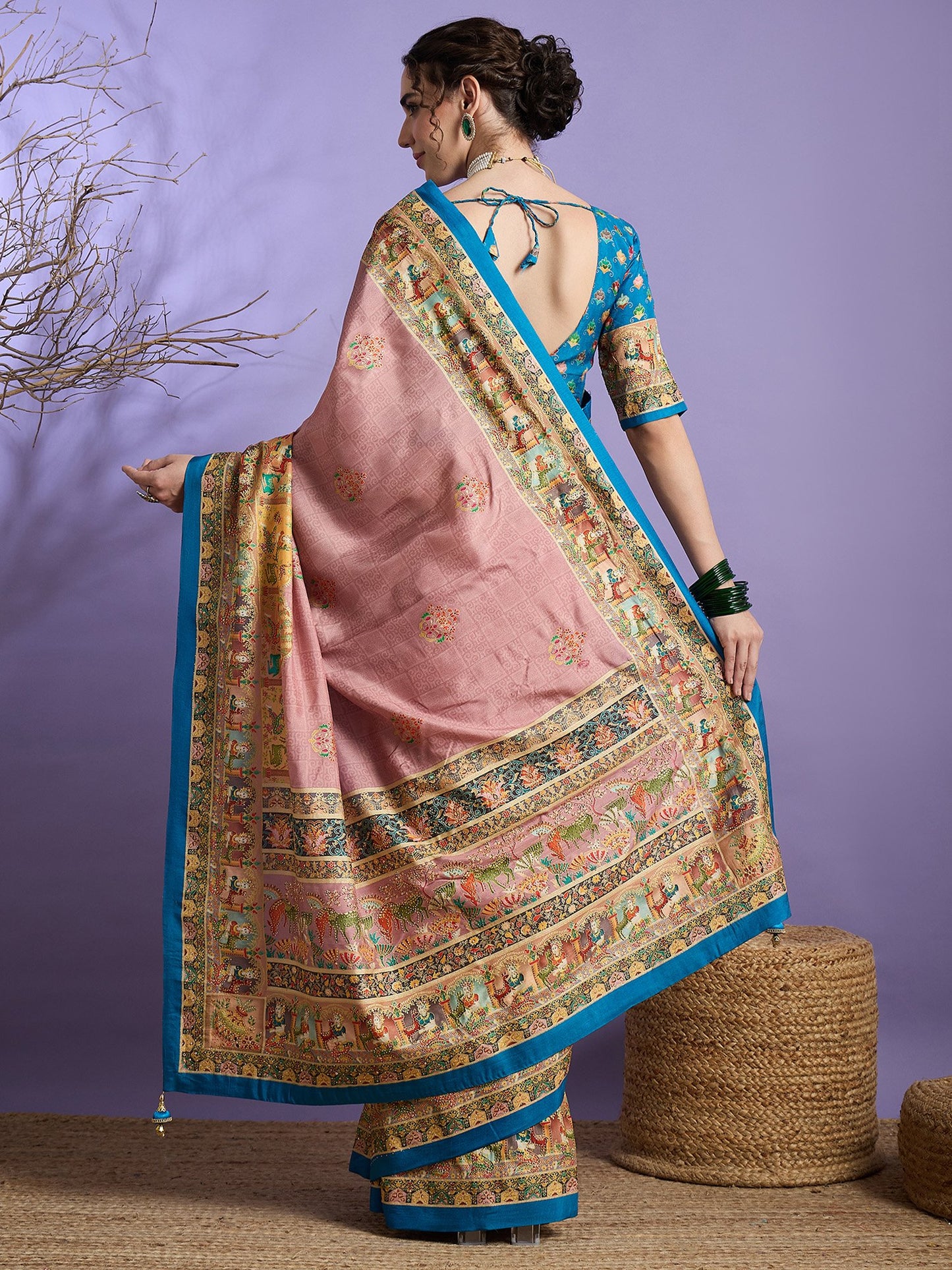 partywear designer saree for festive occasions