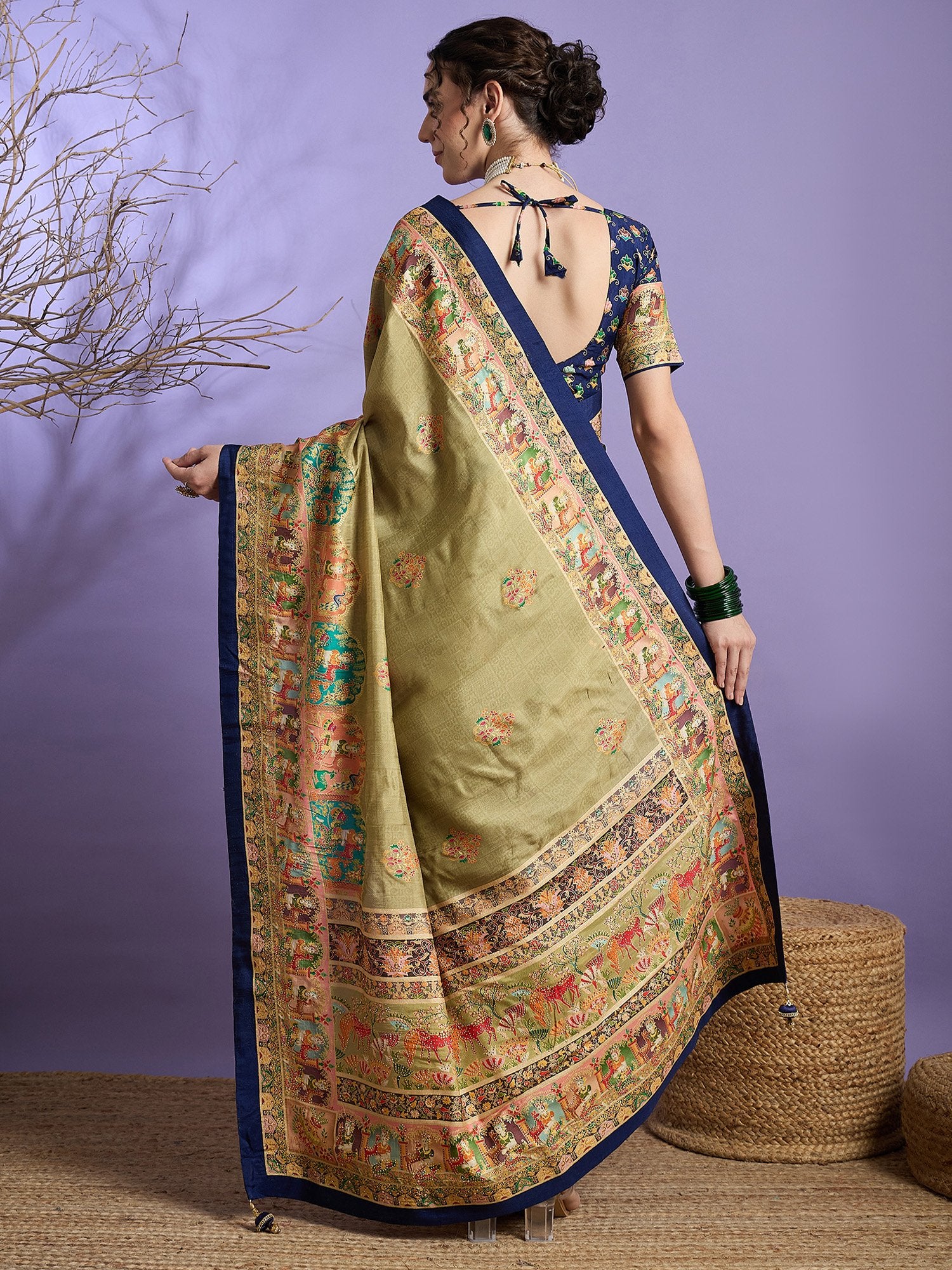 partywear designer saree for festive occasions
