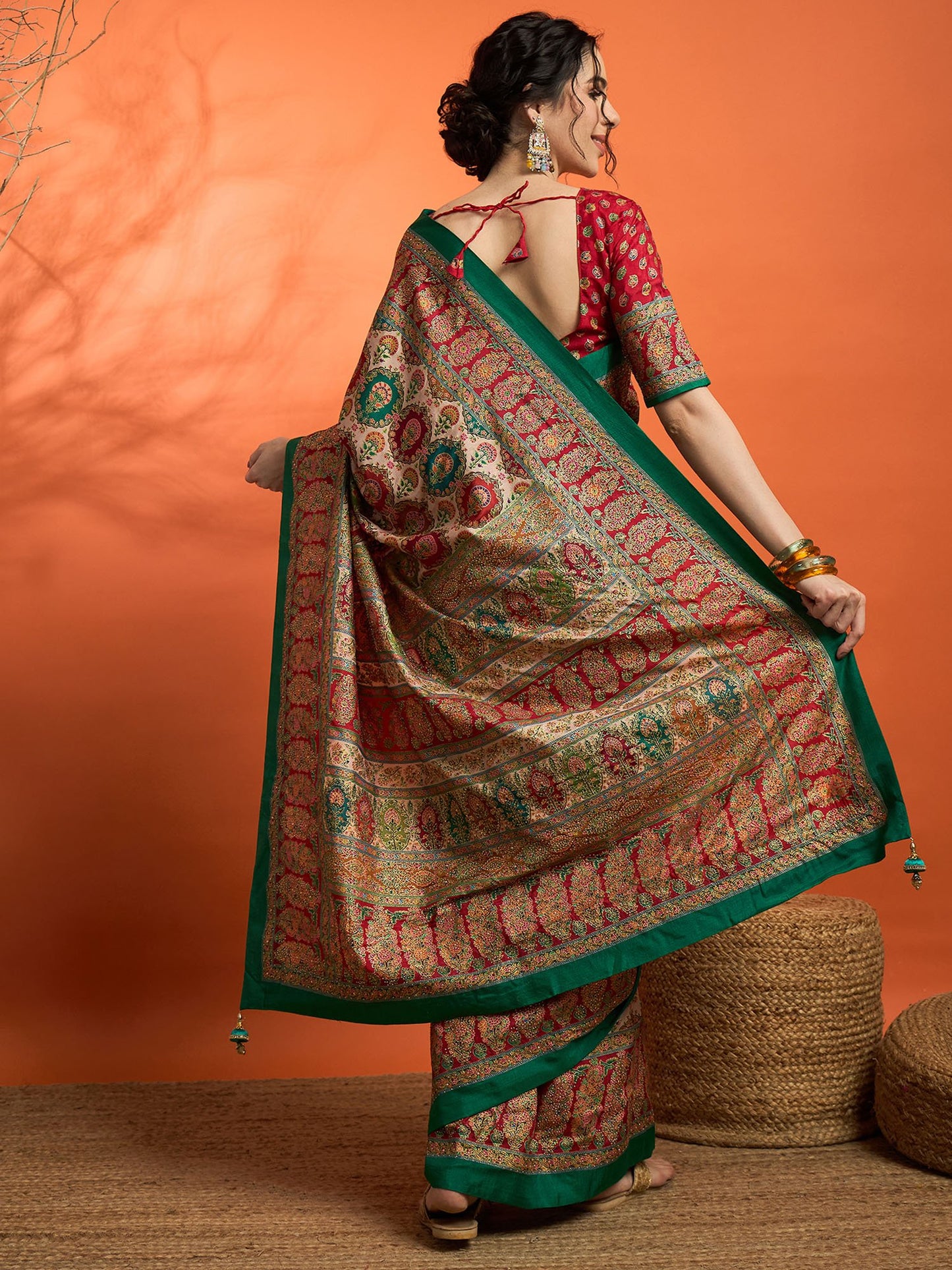 partywear designer saree for festive occasions