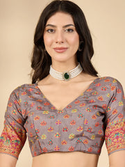 Light Banarasi Dola Silk Woven Saree - The Dori Store