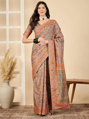 Light Banarasi Dola Silk Woven Saree - The Dori Store