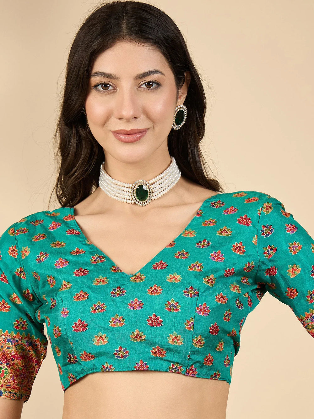 Light Banarasi Dola Silk Woven Saree - The Dori Store