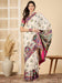 White Off Banarasi Viscose Silk Woven Saree