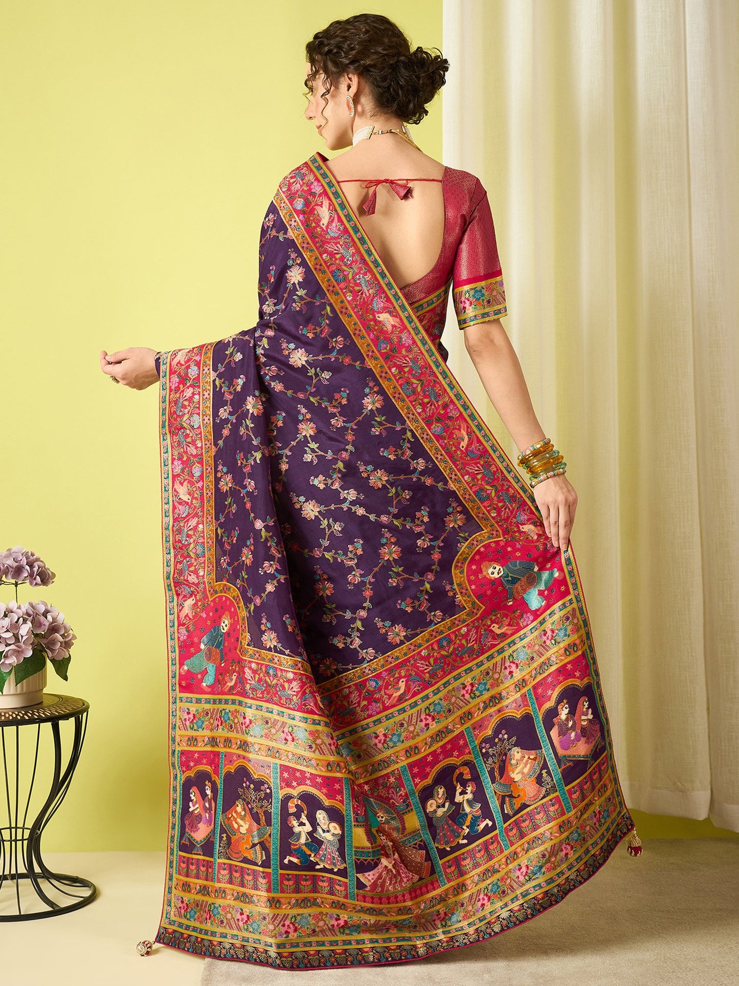 partywear designer saree for festive occasions