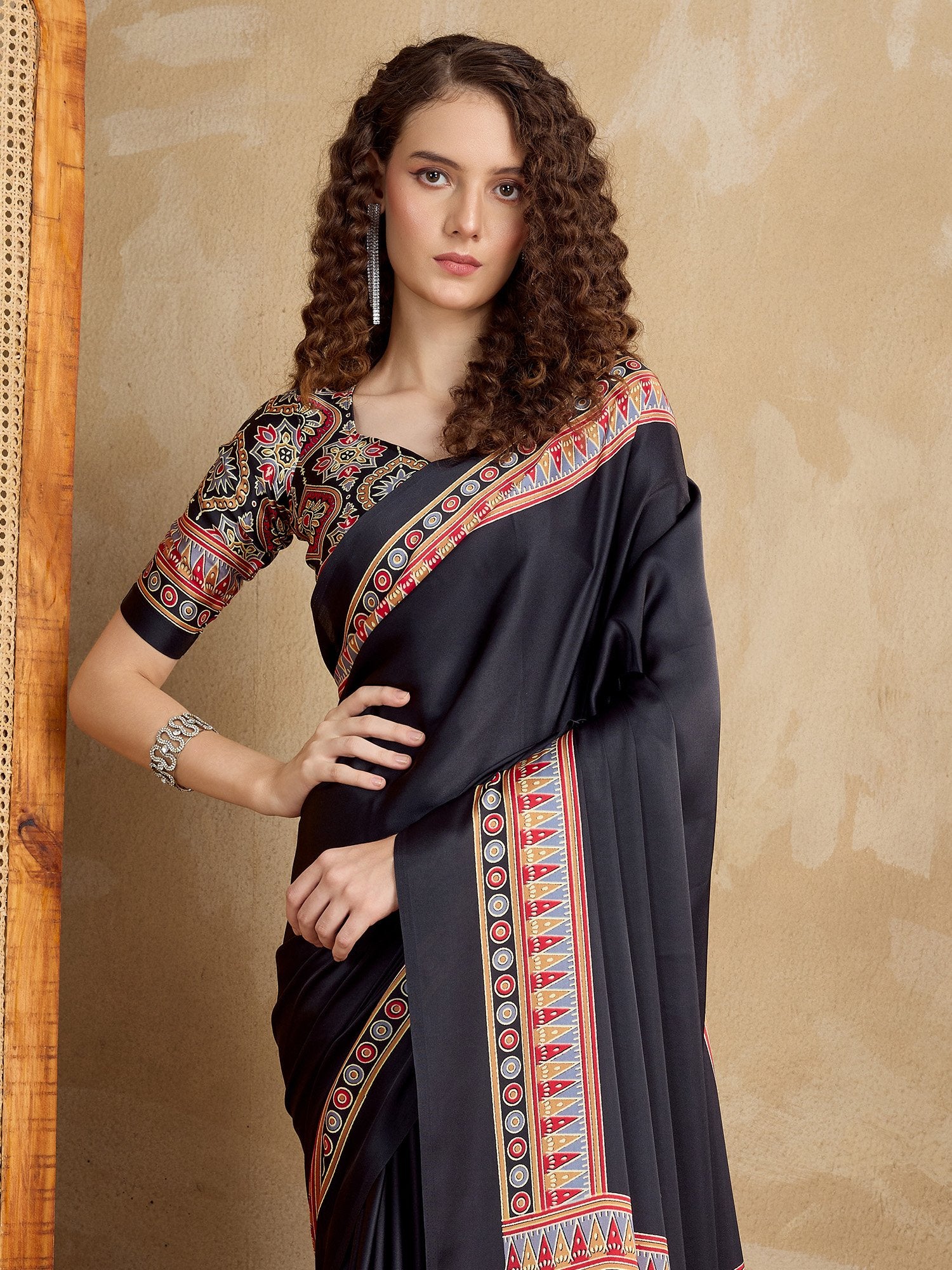 partywear designer saree for festive occasions