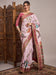 Pink Mauve Banarasi Viscose Silk Woven Saree
