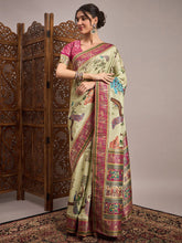 Light Banarasi Viscose Silk Woven Saree - The Dori Store