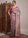 Lavender Lavendar Banarasi Viscose Silk Woven Saree