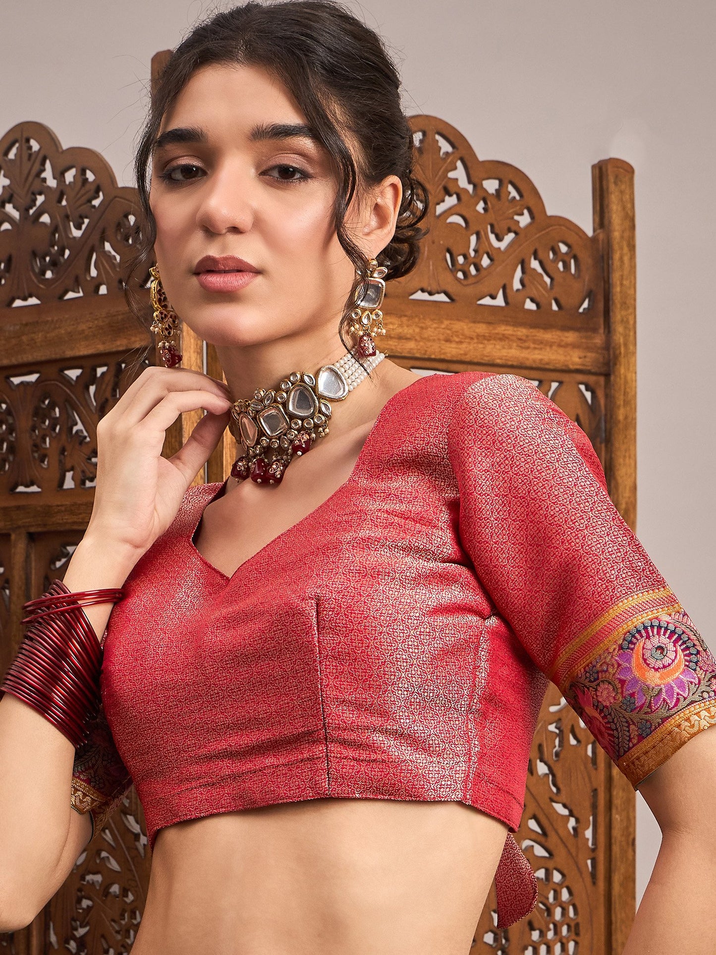 Light Banarasi Viscose Silk Woven Saree