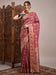 Pink Pink Banarasi Viscose Silk Woven Saree