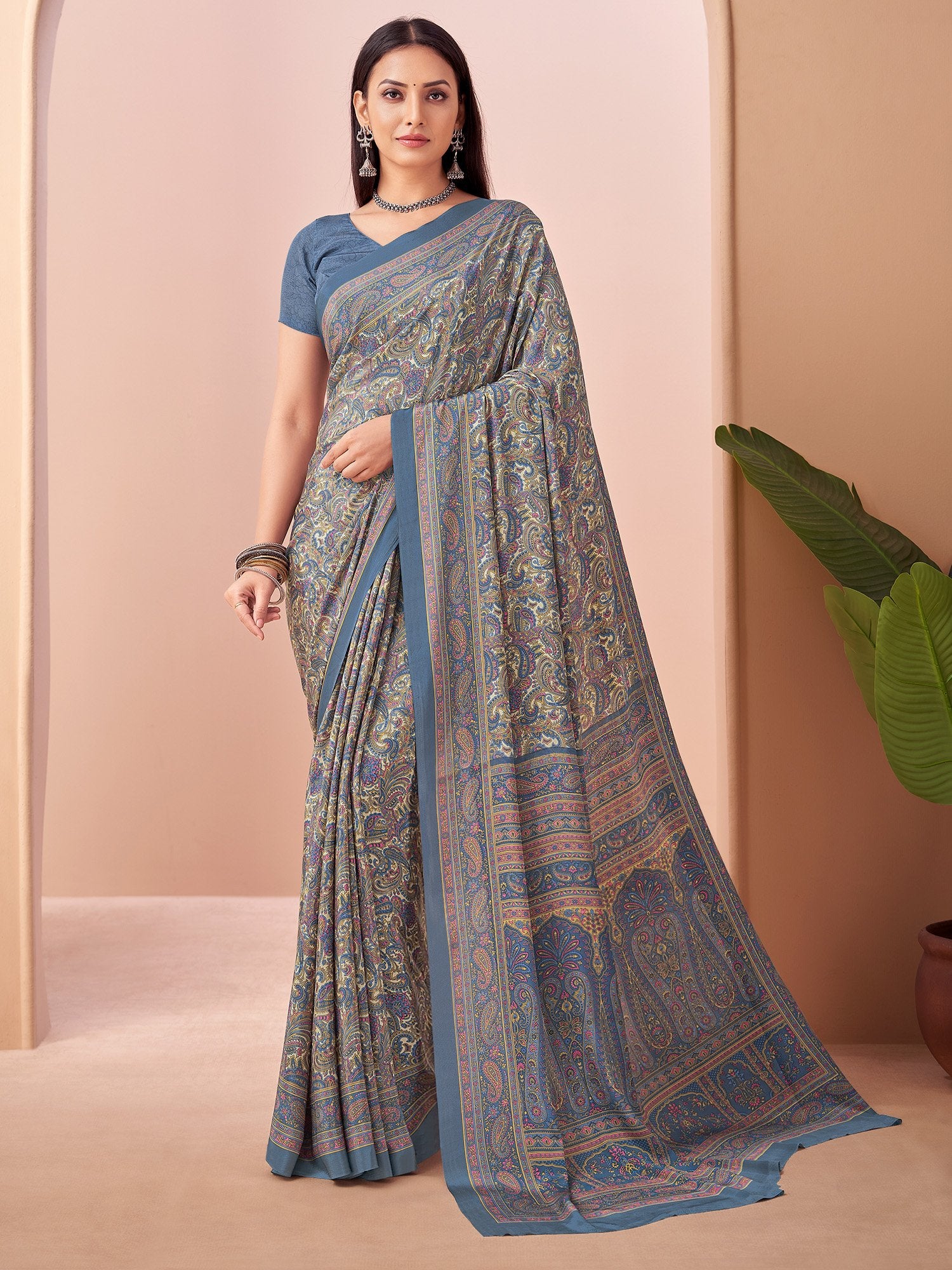 partywear designer saree for festive occasions