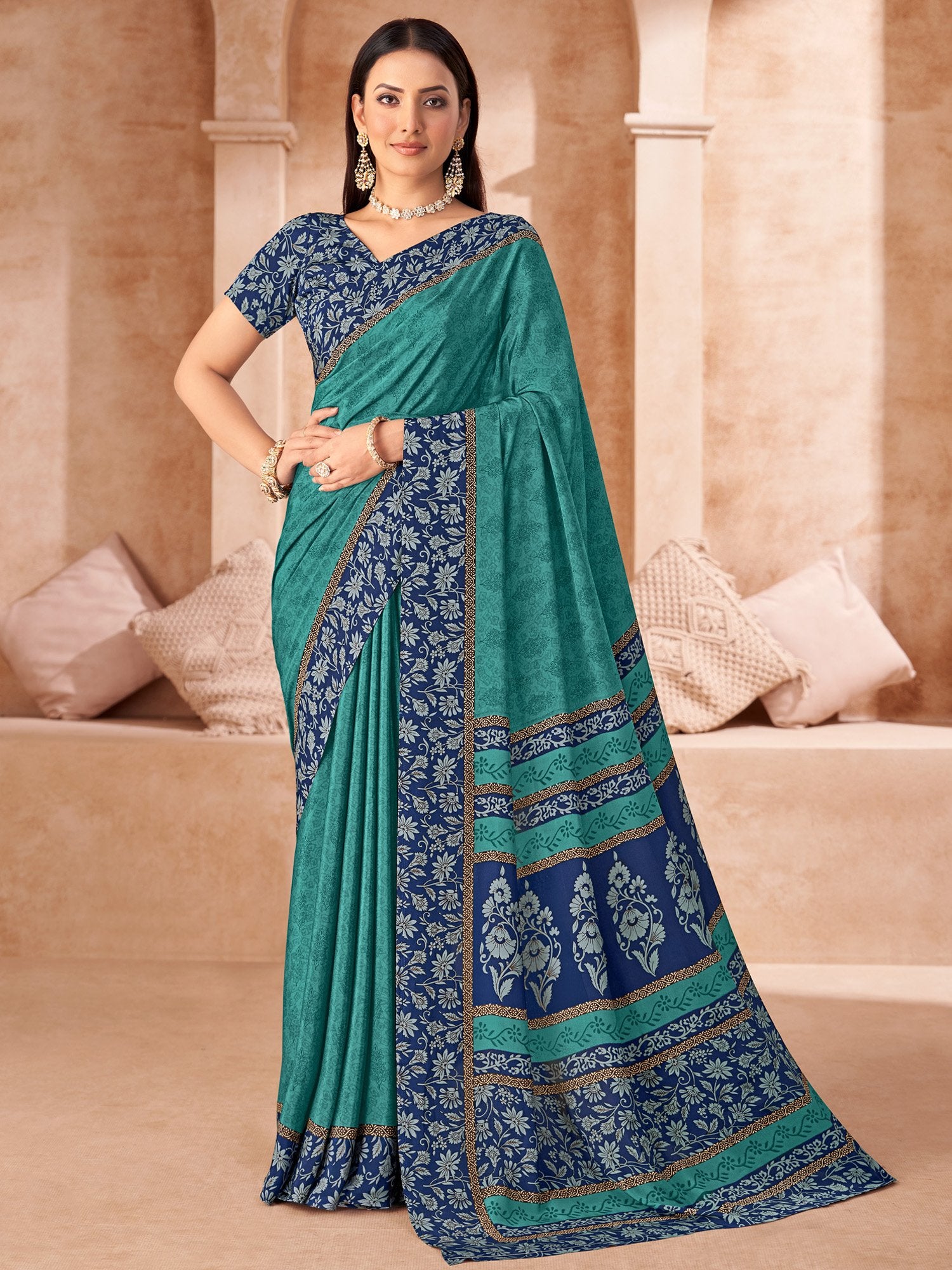 partywear designer saree for festive occasions
