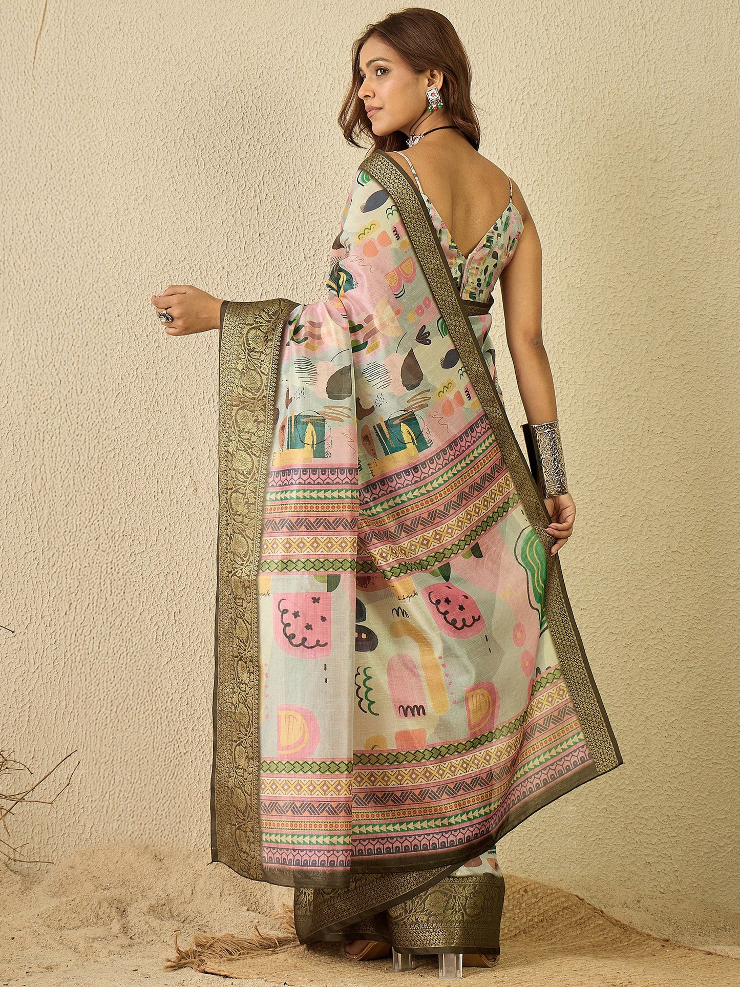 partywear designer saree for festive occasions