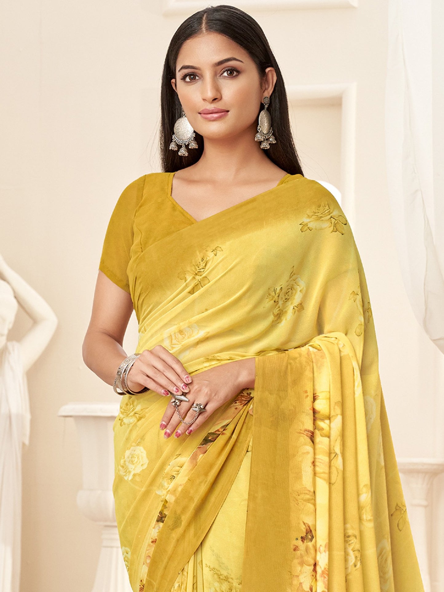 partywear designer saree for festive occasions