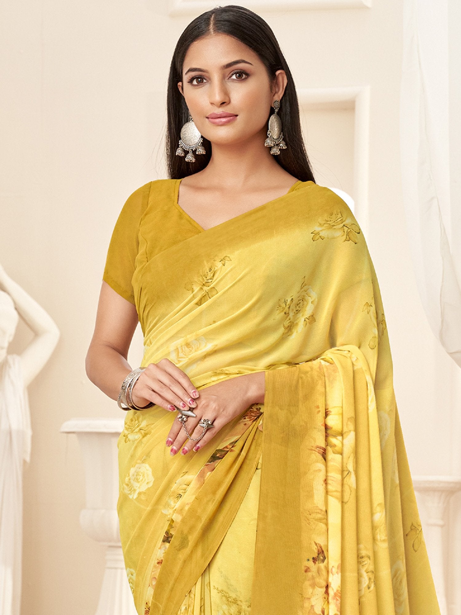 partywear designer saree for festive occasions