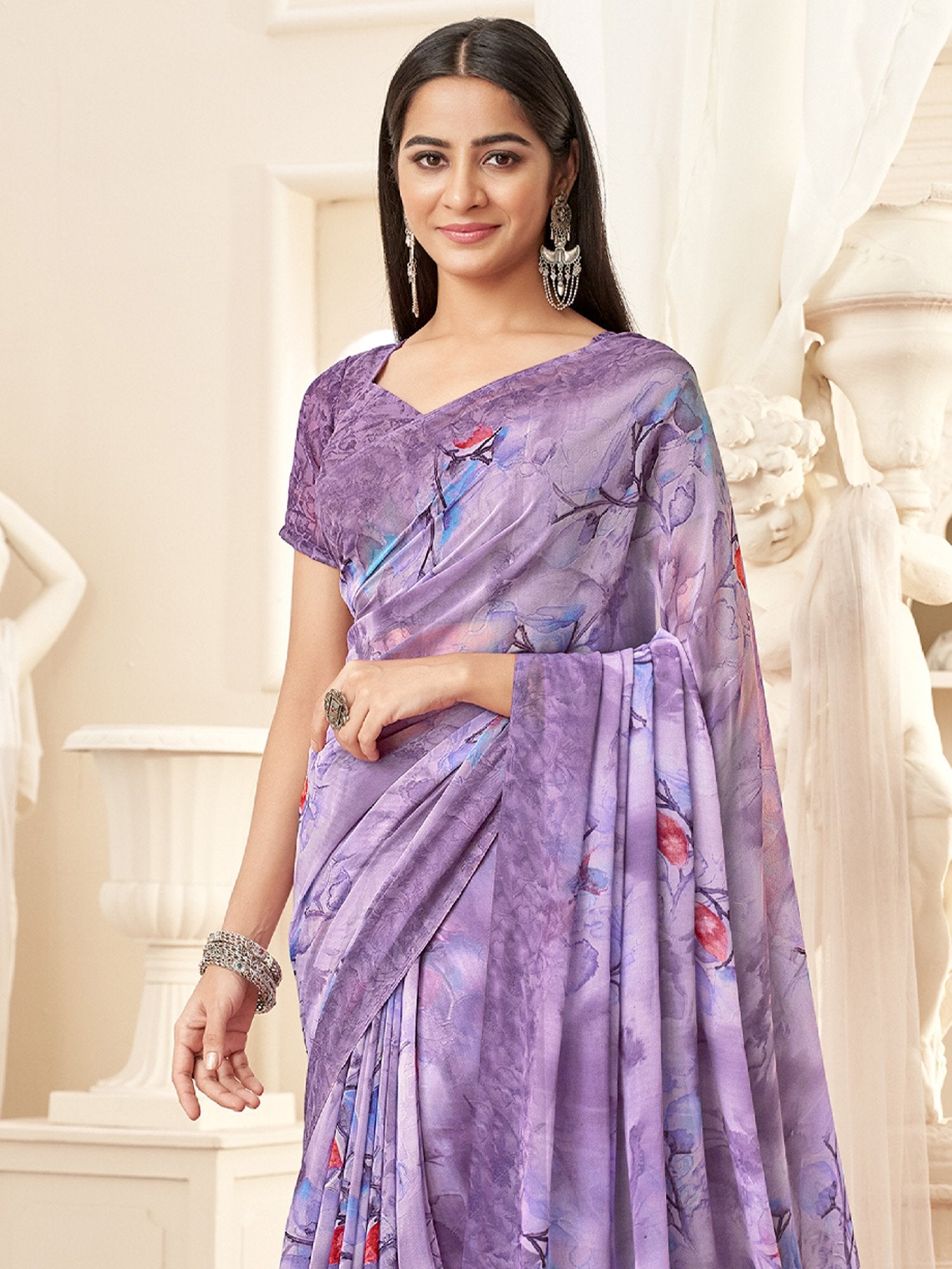 partywear designer saree for festive occasions