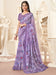 Lavender Lavendar Bagru Georgette Printed Saree