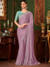 Lavender Lavendar Party Wear Chiffon Embellished Saree