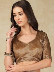 Beige Kasavu Cotton Silk Woven Saree - The Dori Store