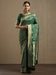 Green Green Leheriya Georgette Woven Saree