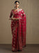 Maroon Maroon Bagh Georgette Woven Saree