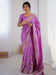 Lavender Lavendar Kanjeevaram Dola Silk Woven Saree