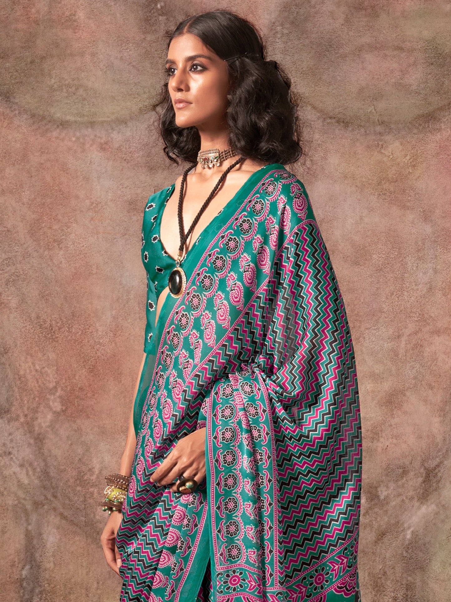 partywear designer saree for festive occasions