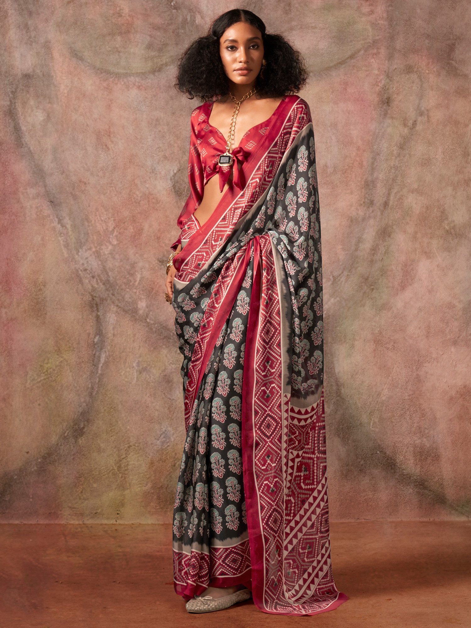 partywear designer saree for festive occasions
