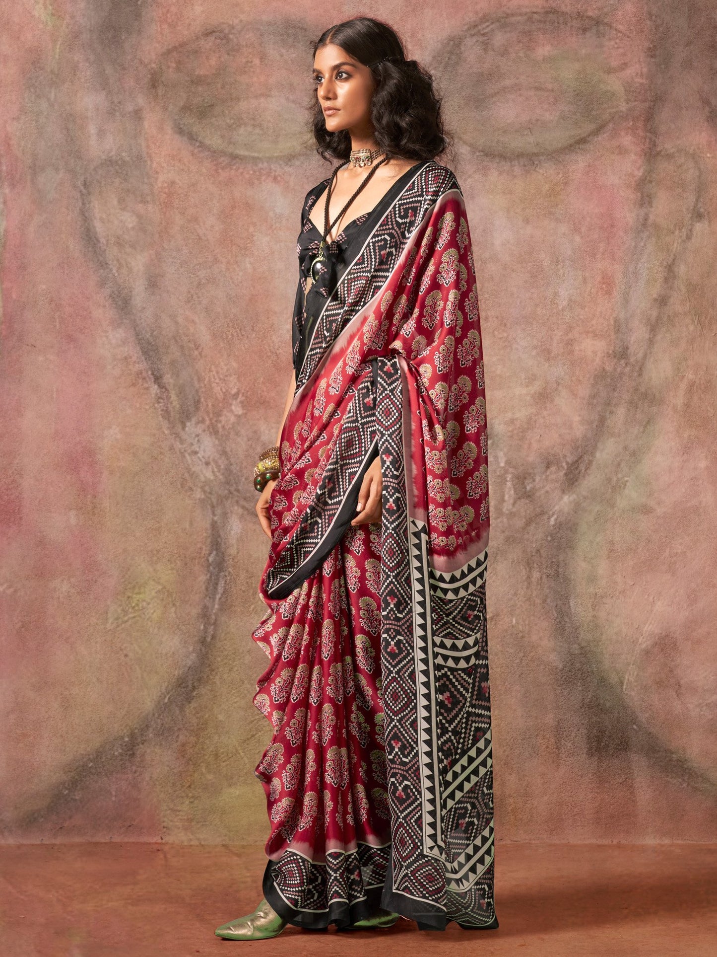 partywear designer saree for festive occasions