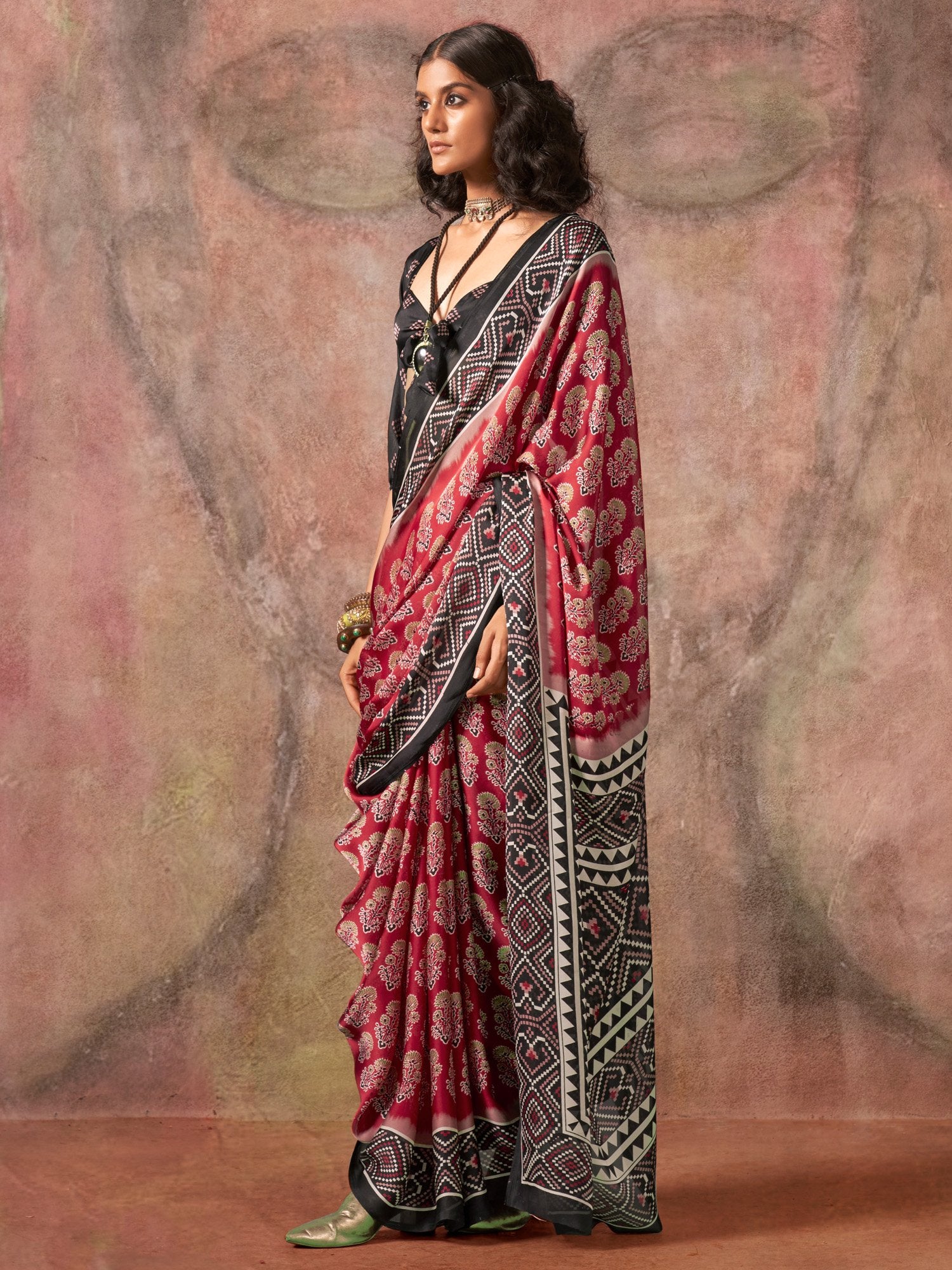 partywear designer saree for festive occasions
