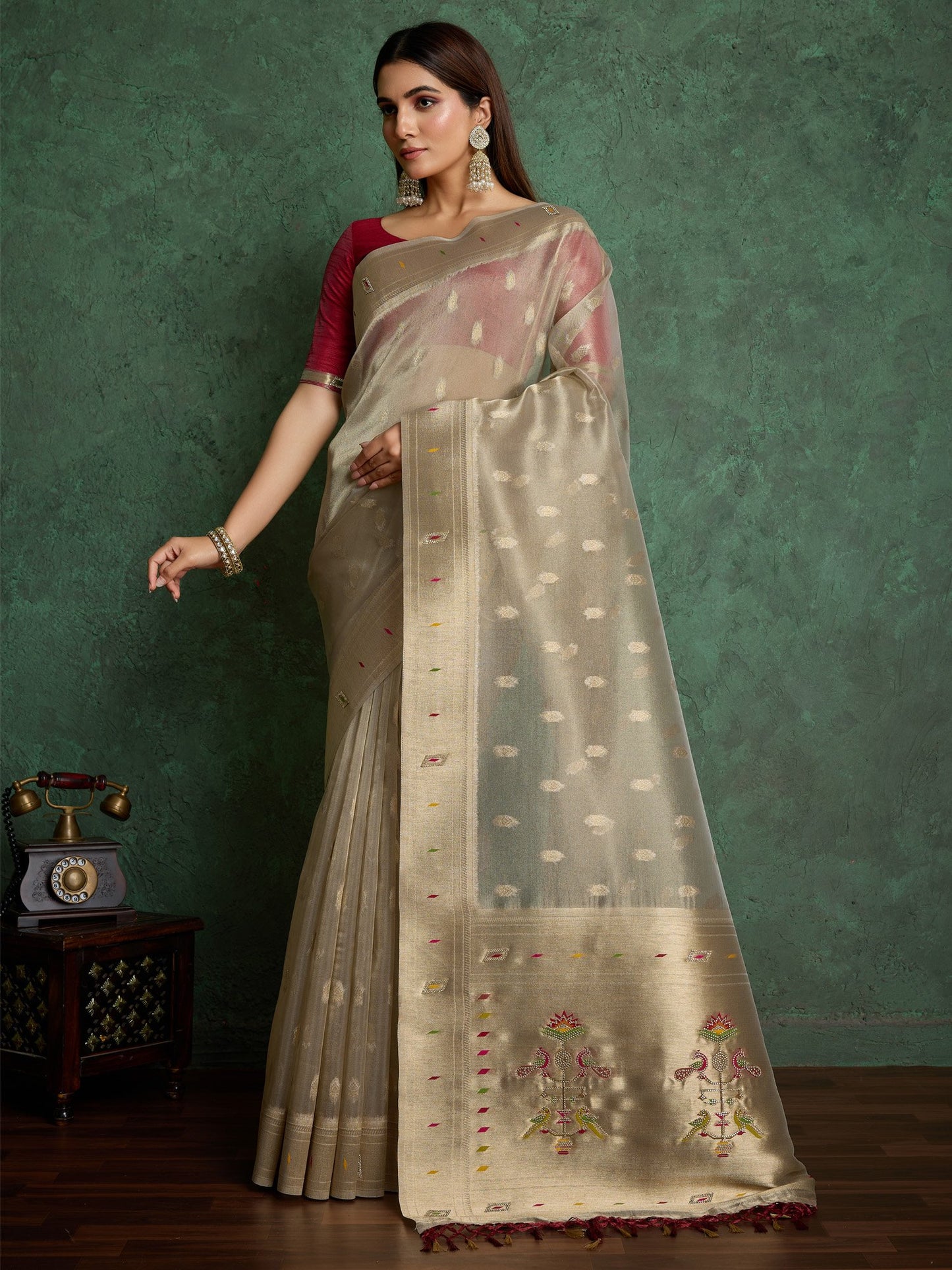 partywear designer saree for festive occasions