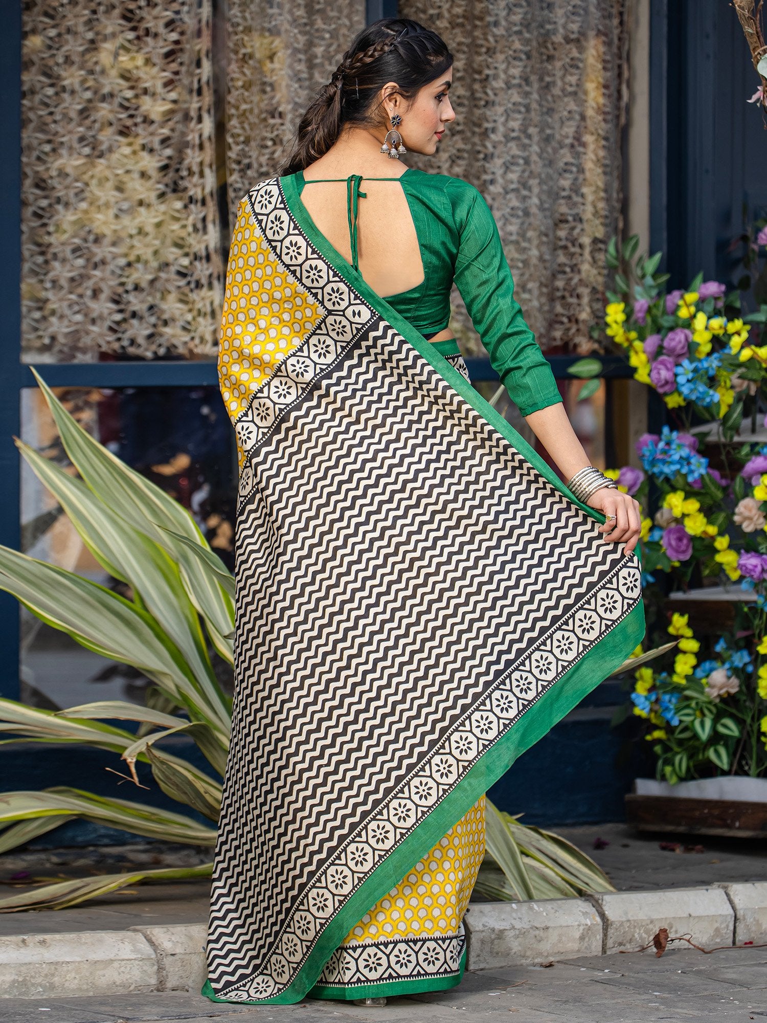 partywear designer saree for festive occasions