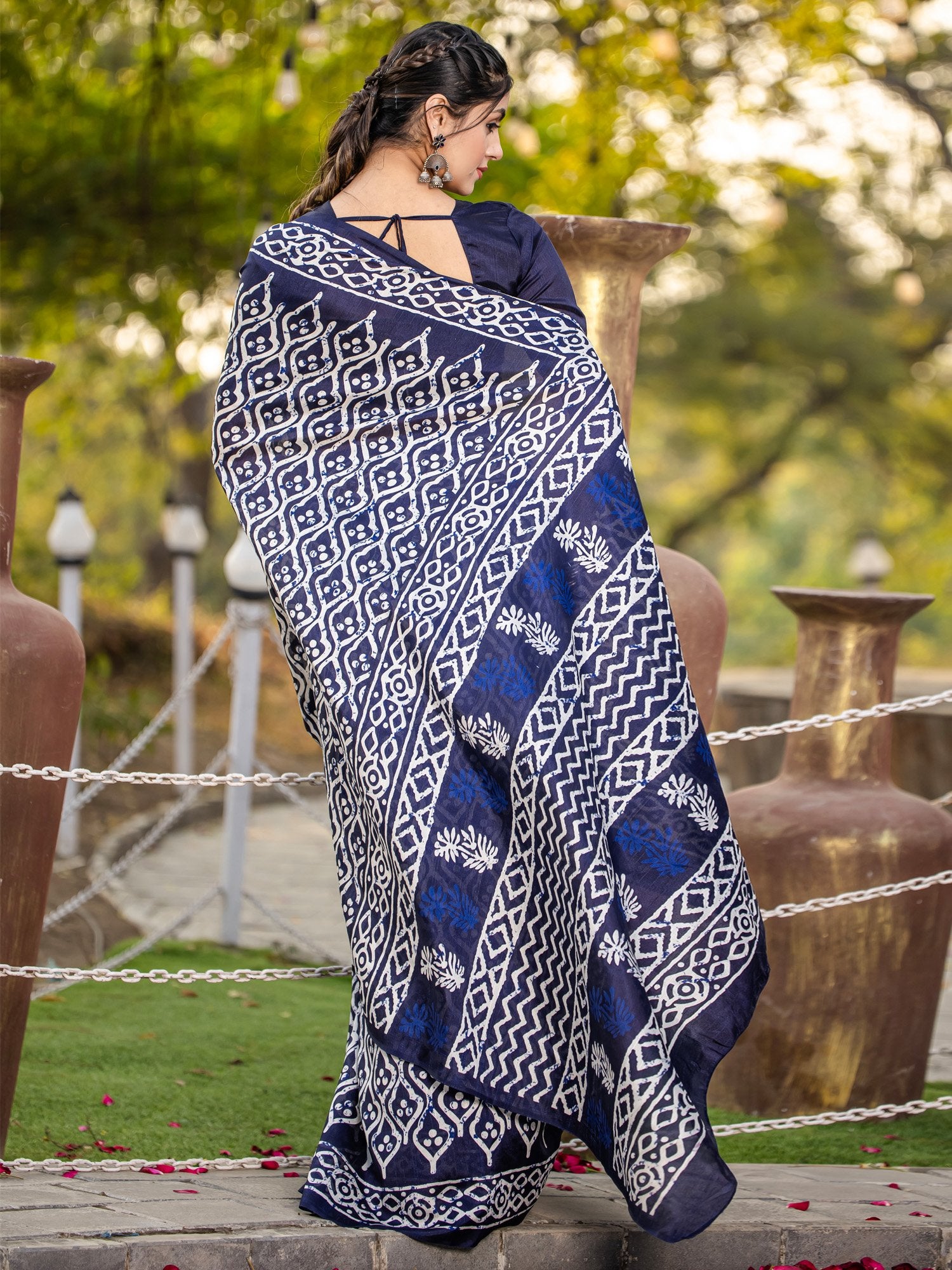 partywear designer saree for festive occasions