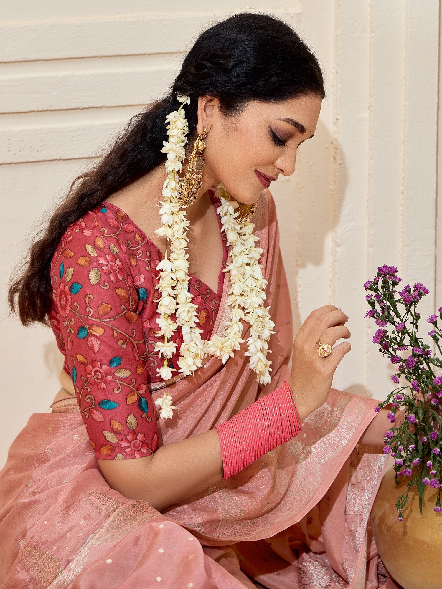 partywear designer saree for festive occasions