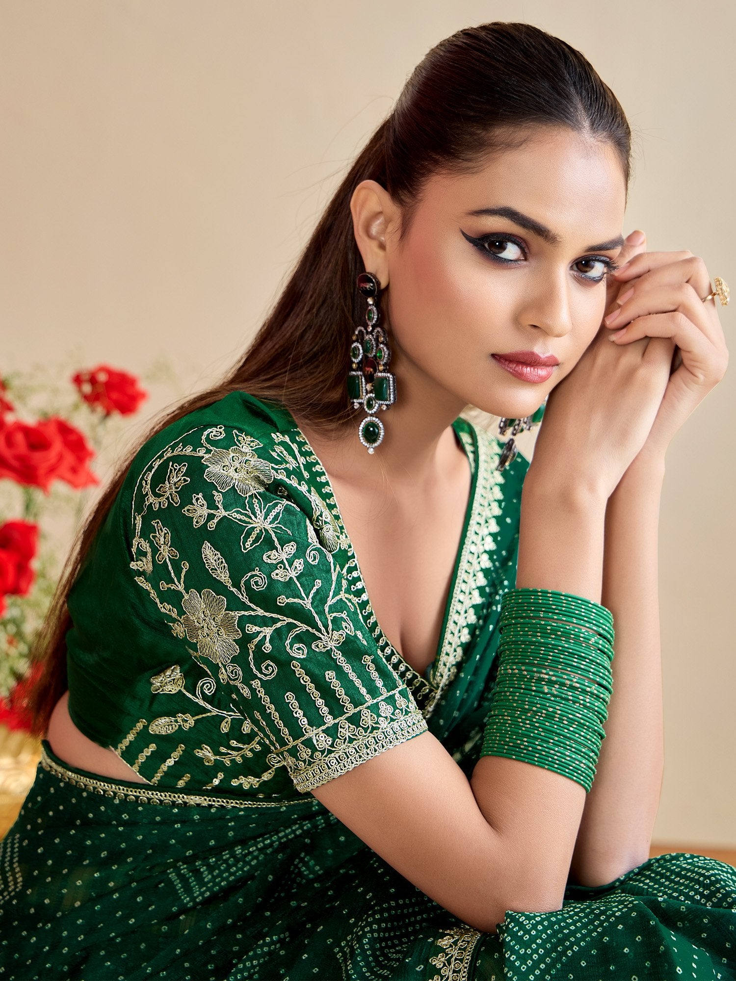 partywear designer saree for festive occasions