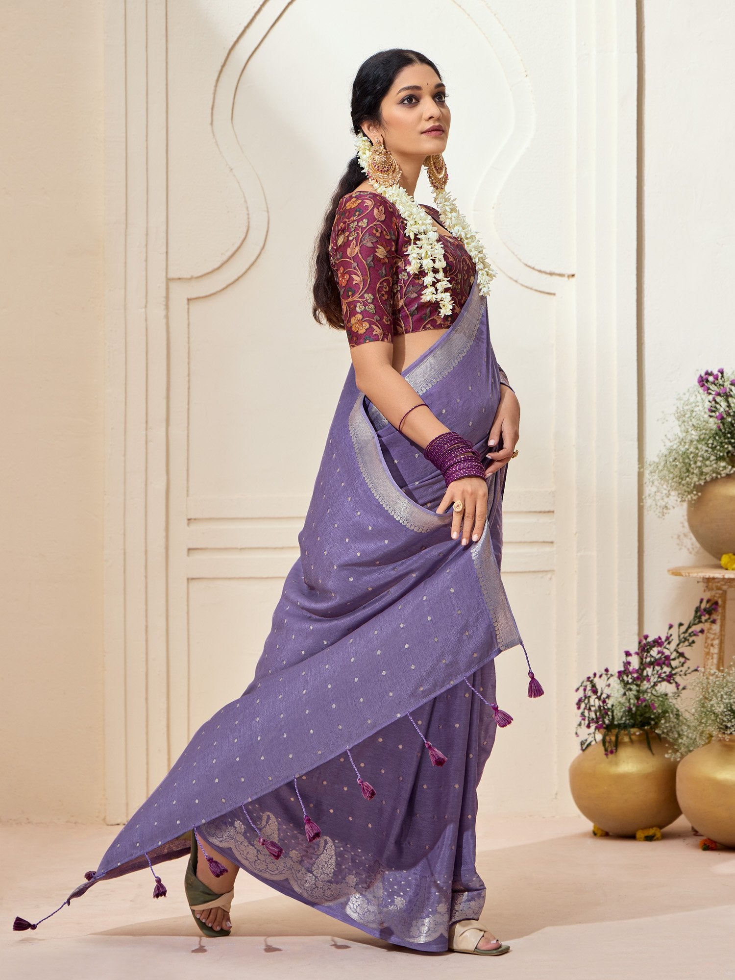 partywear designer saree for festive occasions
