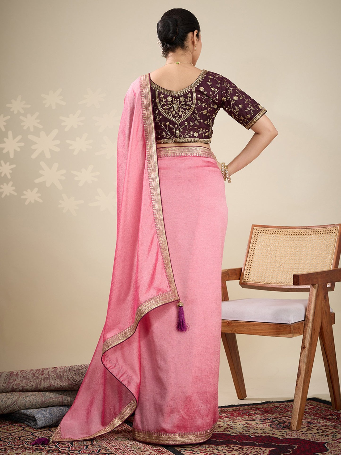 partywear designer saree for festive occasions