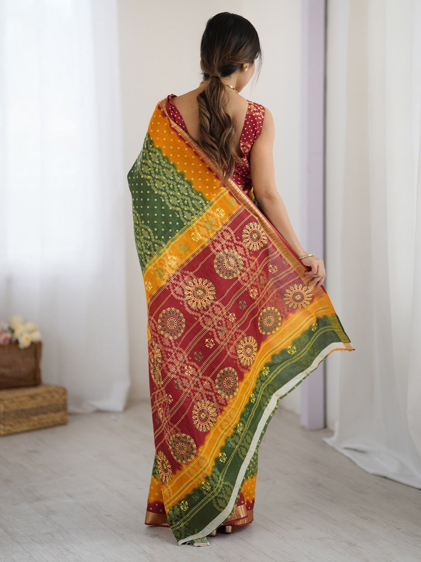 partywear designer saree for festive occasions