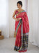 Pink Pink Bandhani Cotton Printed Saree