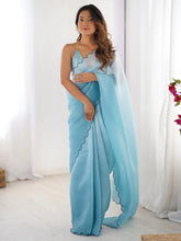 Light Party Wear Chiffon Embellished Saree - The Dori Store