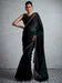 Green Green Party Wear Satin Embellished Saree