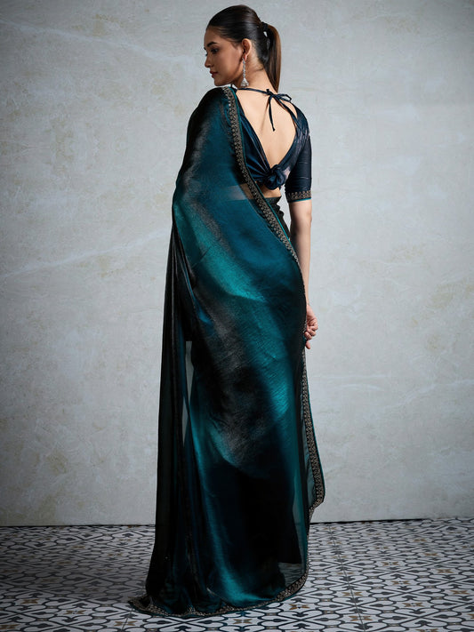 partywear designer saree for festive occasions