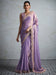 Lavender Lavendar Party Wear Chiffon Embellished Saree