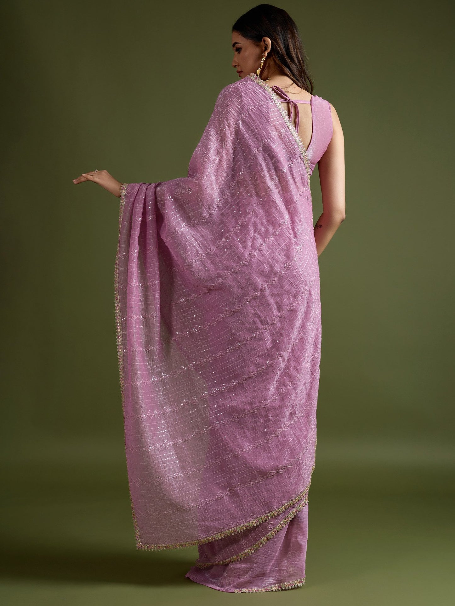 partywear designer saree for festive occasions