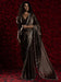 Brown Brown Party Wear Tissue Embellished Saree
