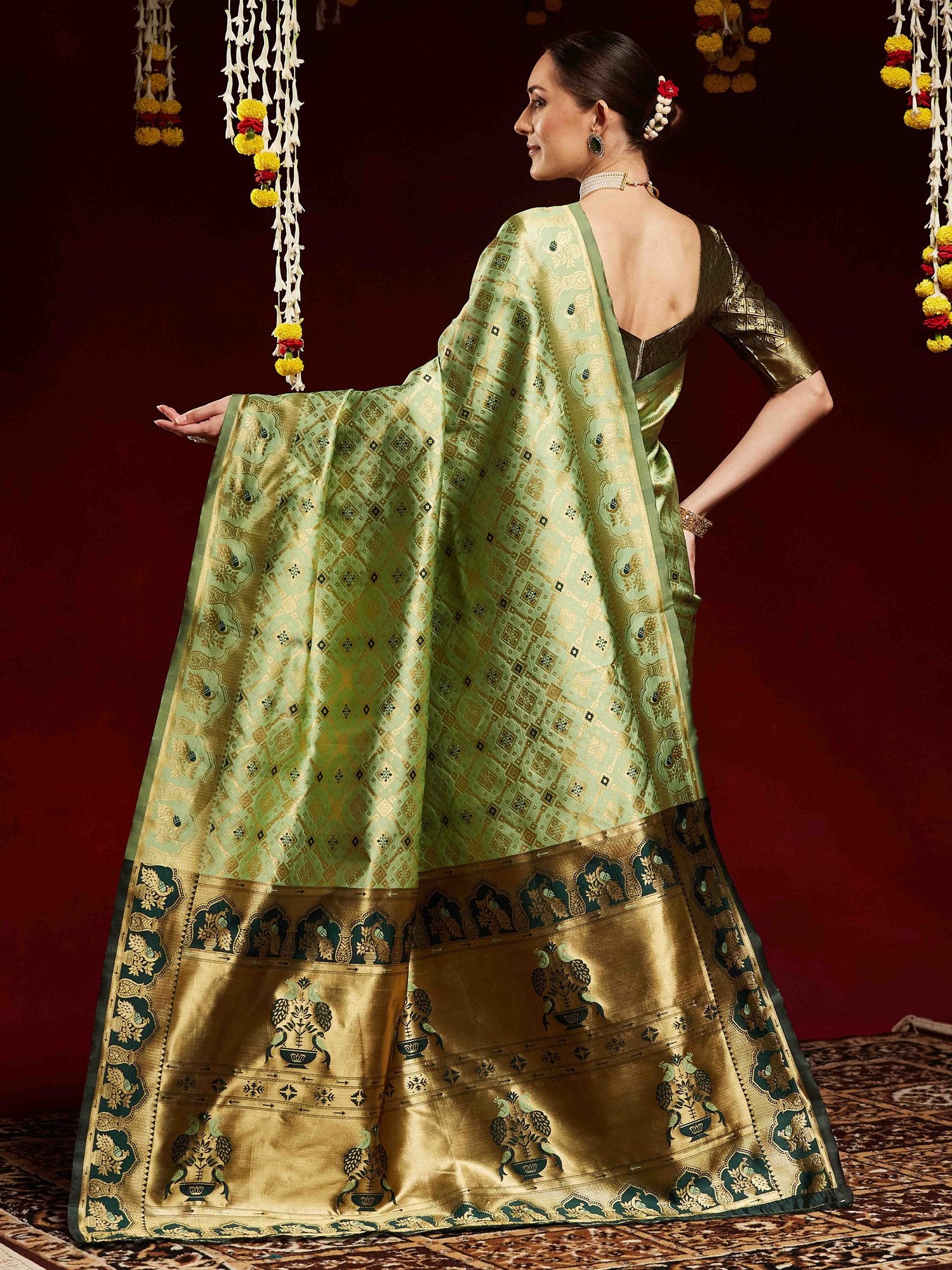 partywear designer saree for festive occasions